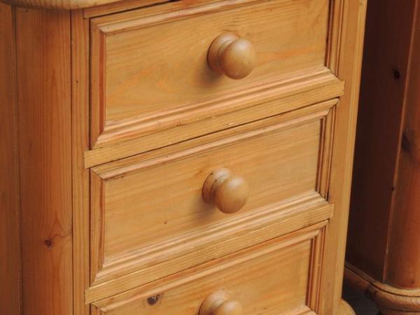 Image 19 of Pair of Welsh Pine Bedside Tables on Bun Feet (UK Delivery)