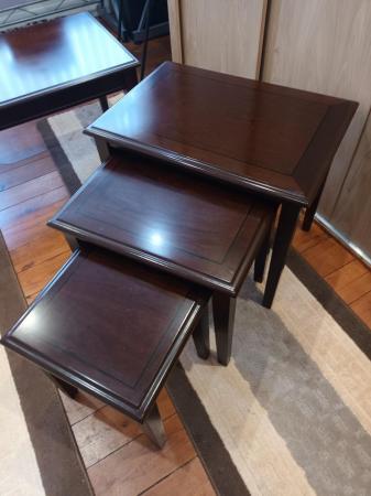 Image 2 of Mahogany Coffee Table and Nest of Tables