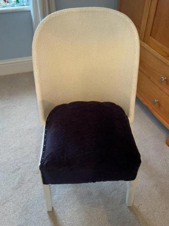 Image 2 of Lloyd loom bedroom chair, very good condition, no holes, new