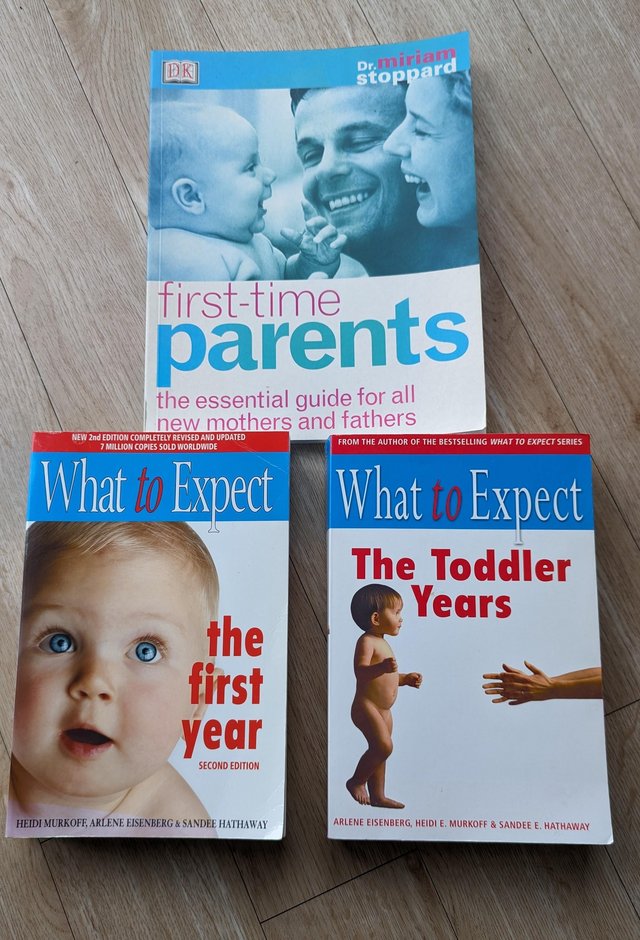 Preview of the first image of What to Expect/First Time Parents books.