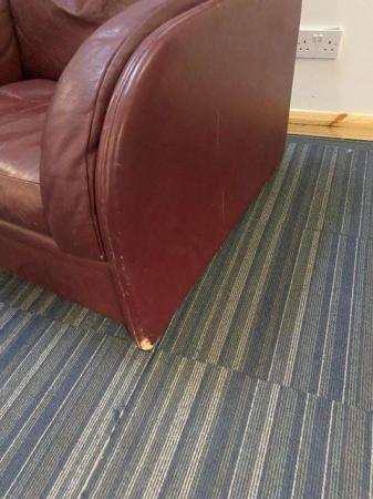 Image 3 of Mauve Single Leather Sofa/Armchairs for Office Reception/Wai