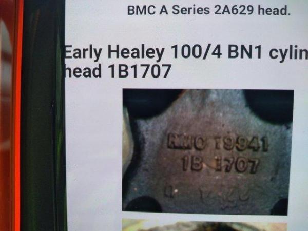 Image 2 of Austin Healey cylinder head .