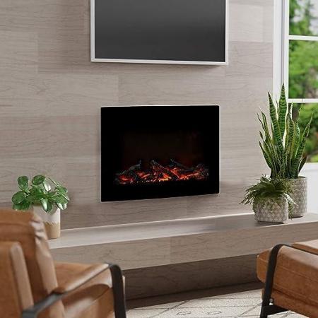 Image 1 of AMAZON 61CM WALL MOUNTED ELECTRIC CURVE 3D FIREPLACE-NEW