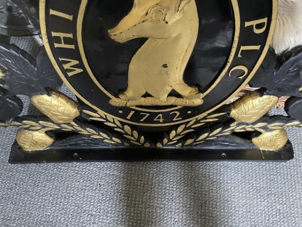 Image 1 of Large Original Vintage Whitbread Brewery Sign