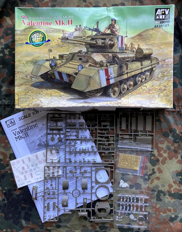 Preview of the first image of AFV CLUB 1/35 MATILDA MKII TANK AF35185 1ST EDITION ARMY WW2.