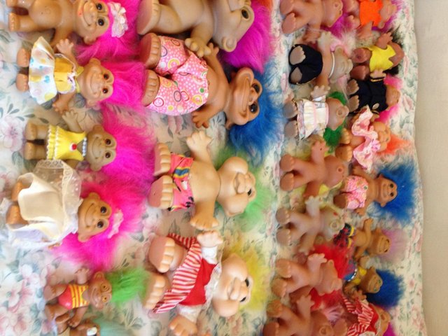 Preview of the first image of Vintage troll doll figures. owned many years. downsizing..