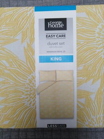 Image 2 of George home, King size duvet cover set NEW