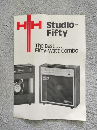 Image 1 of HH Studio 50 guitar amplifier