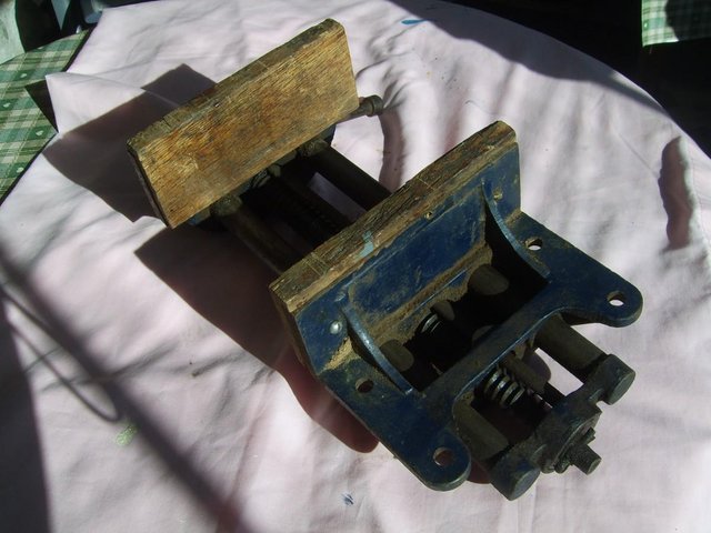 Preview of the first image of 7" wood vice for sale. Quick release Woden..