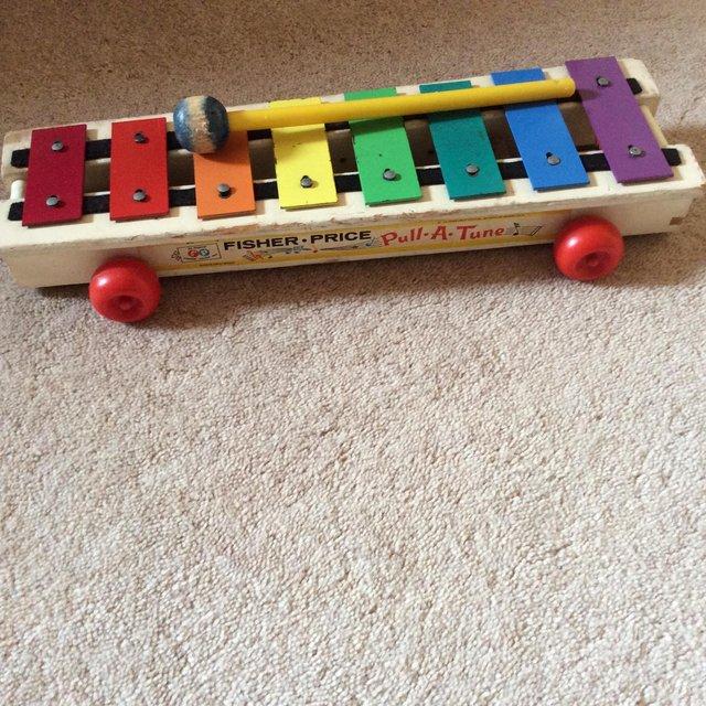 Preview of the first image of Wooden Xylophone made by Fisher Price 1970’s.