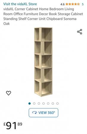 Image 3 of Amazon corner shelving unit - used