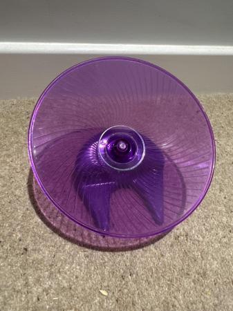 Image 5 of Purple silent hamster wheel