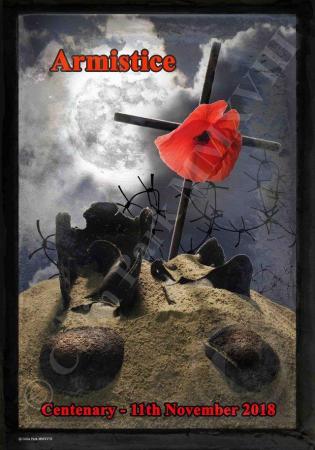 Image 1 of A2 Poster remembering the Armistice centenary (2018)