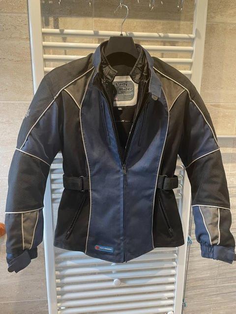 Preview of the first image of Frank Thomas Lady biker motorcycle jacket.