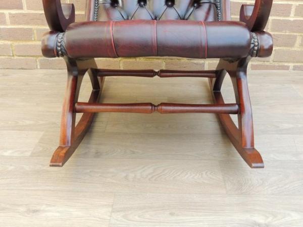 Image 10 of Chesterfield Rocking Chair Ox Blood (UK Delivery)