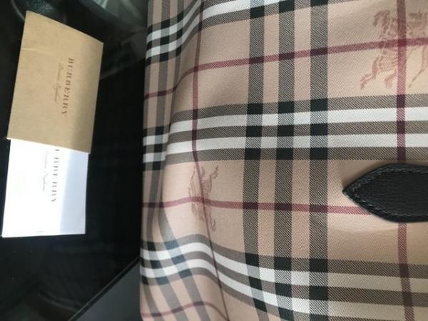 Image 2 of Burberry leather tote bag, nearly new