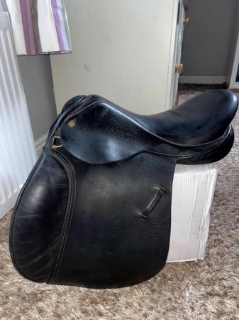 Image 3 of Black 16” Barnsby pony club approved saddle