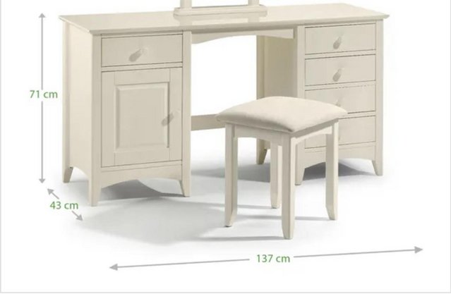 Image 3 of Julian Bowen dressing table ,stool and bedside drawers