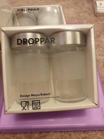 Image 2 of 12 IKEA Droppar frosted storage/herb/spice jars discontinued