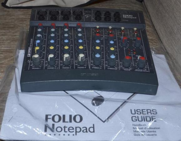 Image 2 of SPIRIT FOLIO NOTEPAD MIXER Reduced to sell NOW ONLY £40