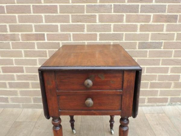 Image 13 of Edwardian Extendable Side Table (UK Delivery)