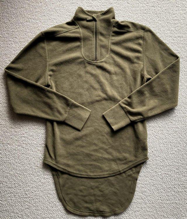 Preview of the first image of ARMY FLEECE THERMAL UNDERSHIRT MILITARY PCS OLIVE SHIRT TOP.