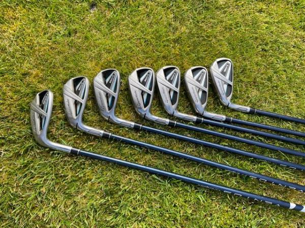 Image 2 of Taylor made LEFT HANDED golf clubs, irons set