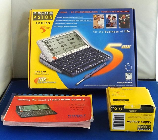 Preview of the first image of Psion MX5 Personal Computer with extras.