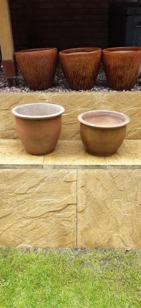 Image 1 of Large ceramic garden pots.