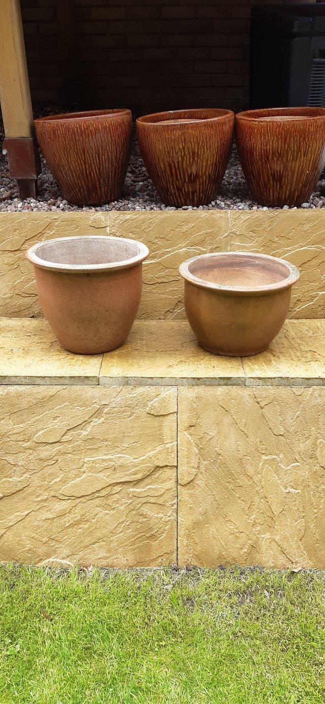 Preview of the first image of Large ceramic garden pots..