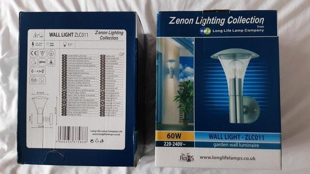 Preview of the first image of 2 Garden Wall Lights - Zenon Lighting Collection.