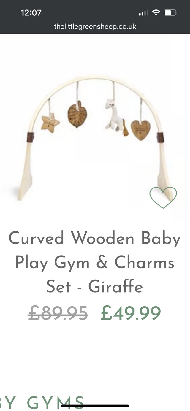 Preview of the first image of As new Wooden baby play gym.