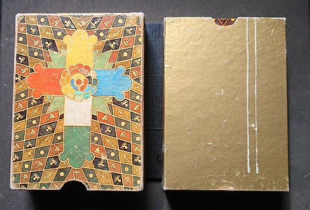 Image 7 of Thoth Tarot Pack. Early White Box With Gold Inner Box