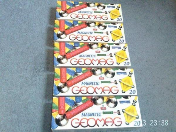 Image 1 of 5 x Packs of Geomag 20 Magnetic World Sets