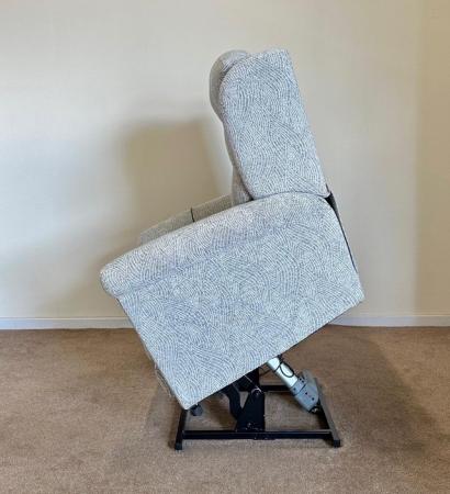 Image 14 of PRIDE ELECTRIC RISER RECLINER DUAL MOTOR GREY CHAIR DELIVERY