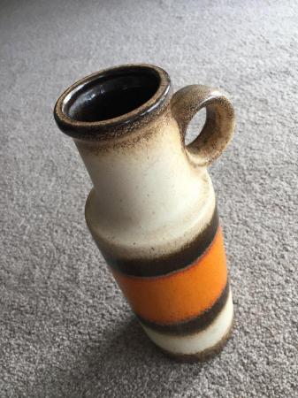 Image 2 of Vase made in w Germany orange brown in colour