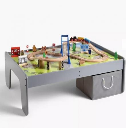 Image 1 of John Lewis Train Table nearly new