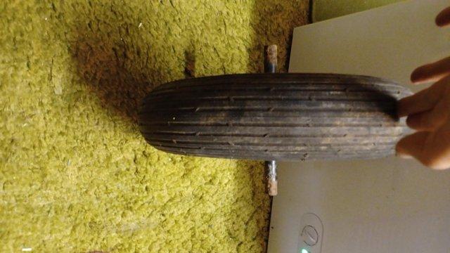 Image 2 of Wheelbarrow tyre and wheel from old wheelbarrow
