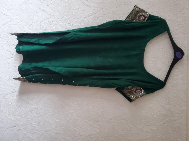 Preview of the first image of Salwar Kameez with Heavy Stoned Dupatta for sale.