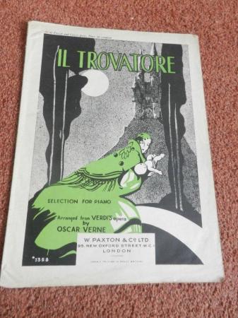Image 1 of IL Trovatore for Piano Arranged from Verdi's Opera