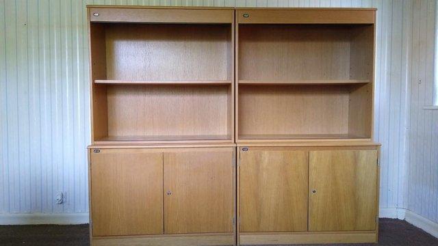Image 2 of Office Storage Cabinets With Glass Sliding Doors