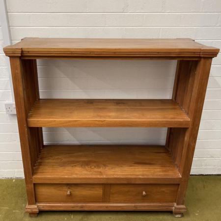 Image 2 of Gorgeous Solid Wood Bookcase with Drawers