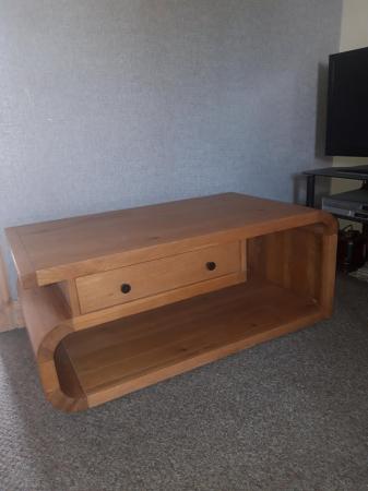 Image 1 of Coffee table  solid oak......