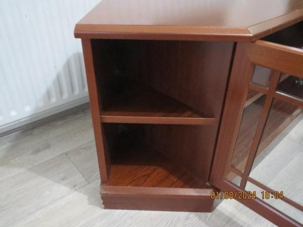 Image 3 of TV Stand cabinet with shelves.