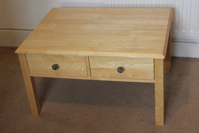 Preview of the first image of coffee table with 2 draws in vgc.