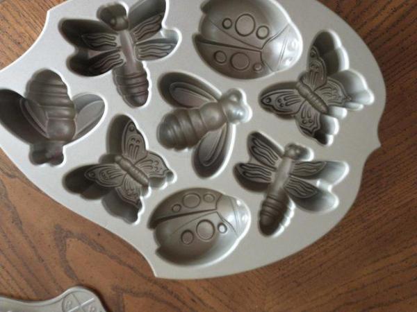 Image 2 of Cake baking moulds. Garden. Butterfly, ladybird etc.