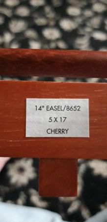 Image 2 of 14" Easel 8562 5 X 17 Cherry Good condition