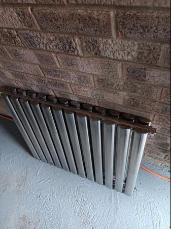 Image 1 of Double banked stainless steel bathroom radiator