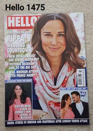 Image 1 of Hello Magazine 1475 -Pippa's Wedding Prep/ Cheryl&Liam Baby