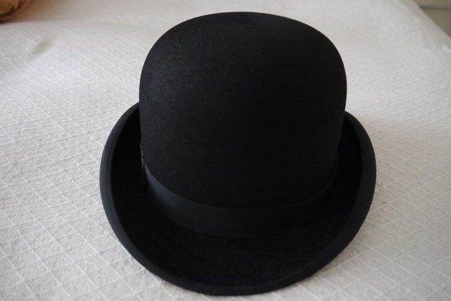 Image 2 of Vintage Dunn & Co Black Bowler Hat